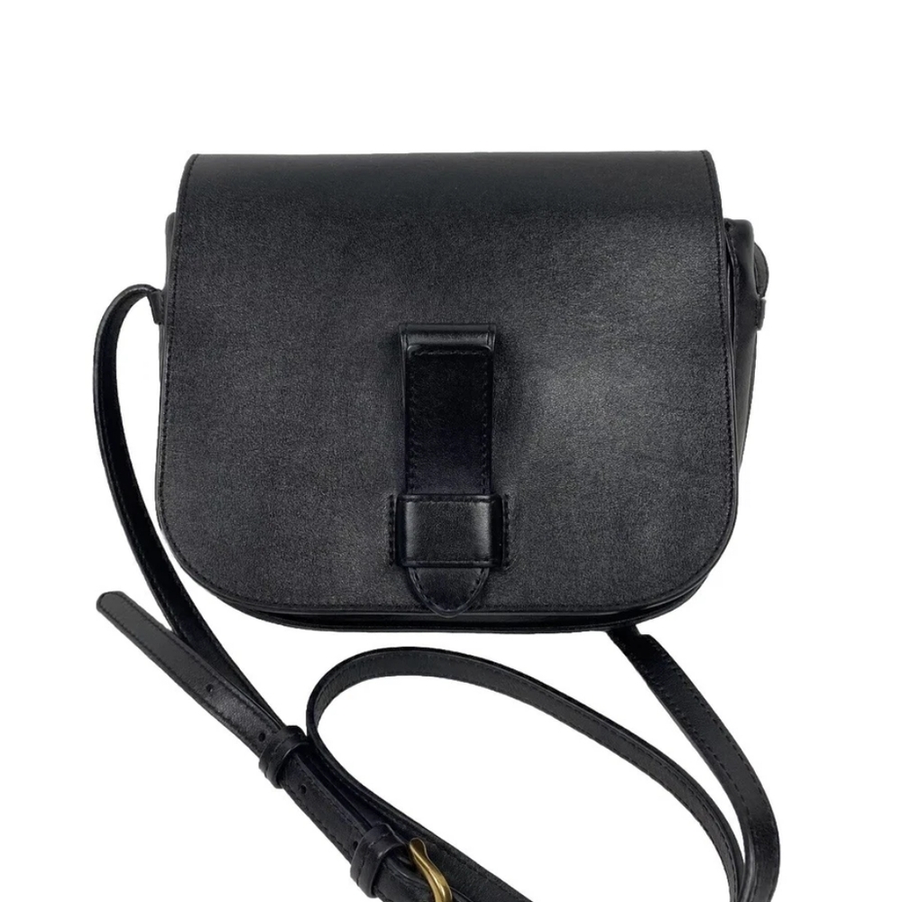 Banana Republic Black Saddle Crossbody Bag
